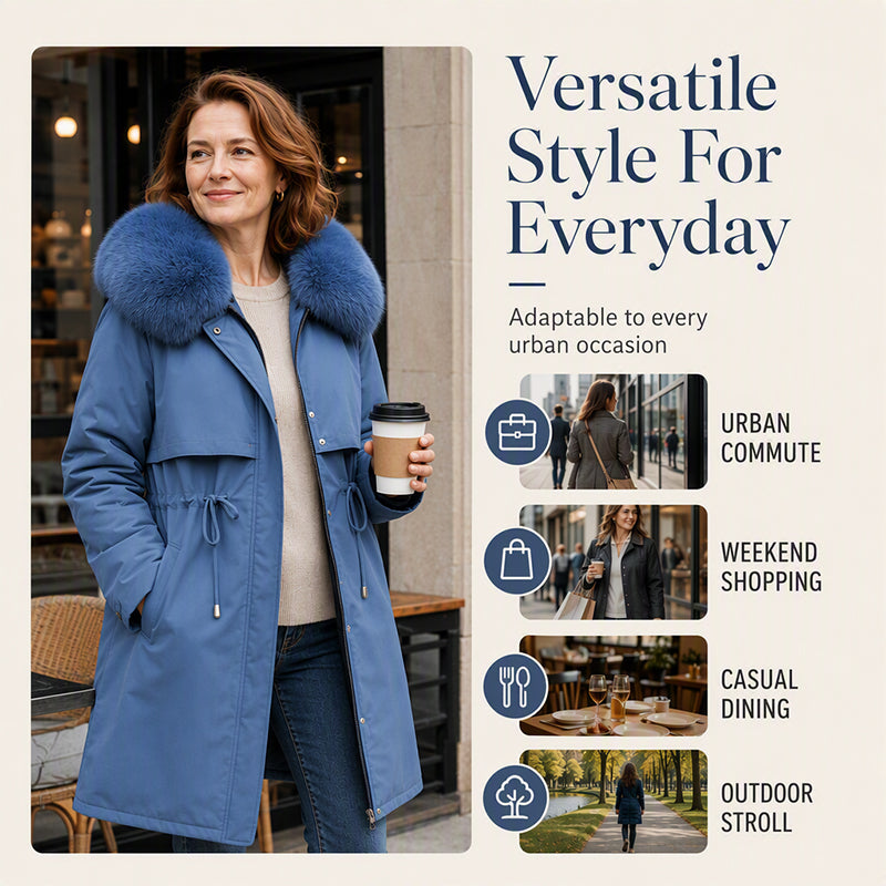 🧥 More Coverage, Easy Everyday Warmth | Women's Mid-Length Jacket⚡Free shipping