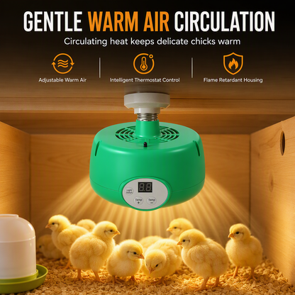 🐣🌡️Intelligent Temperature Control Brooder Heater – Constant Warmth, Safe & Energy-Saving for Chicks