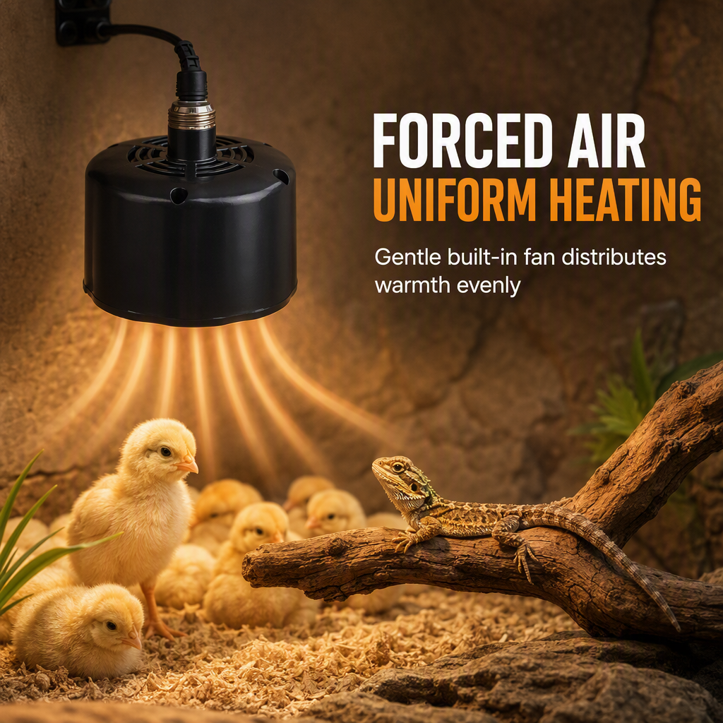 🐣🌡️Intelligent Temperature Control Brooder Heater – Constant Warmth, Safe & Energy-Saving for Chicks