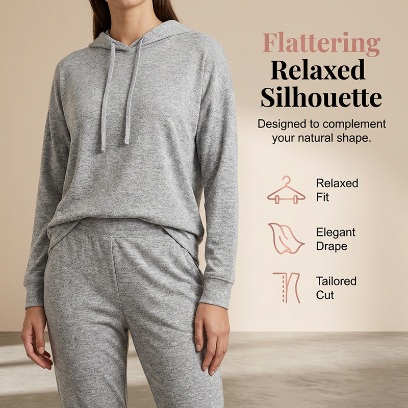 🌸Hot Sale 50% OFF💖 Cozy Matching Style, Easy Everyday Fit | Women's Hooded 2-Piece Set
