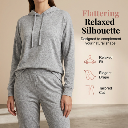 🌸Hot Sale 50% OFF💖 Cozy Matching Style, Easy Everyday Fit | Women's Hooded 2-Piece Set