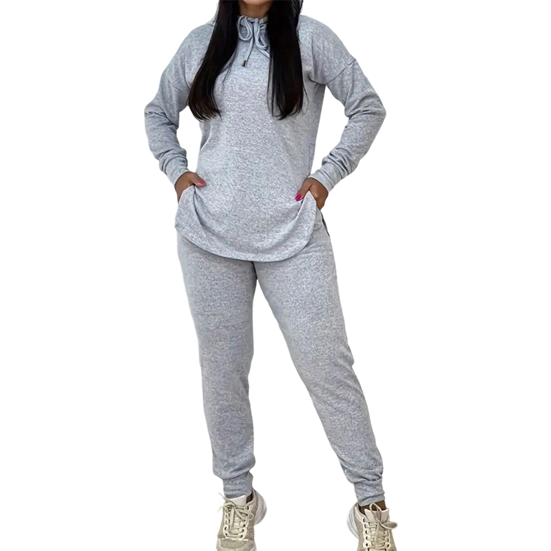 🌸Hot Sale 50% OFF💖 Cozy Matching Style, Easy Everyday Fit | Women's Hooded 2-Piece Set