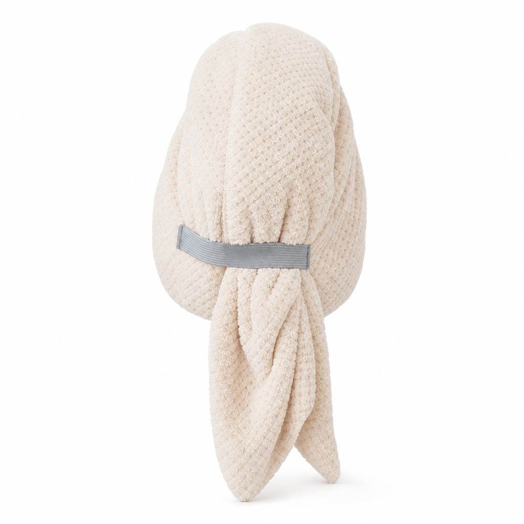 🍍💇‍♀️Coral Fleece Hair Drying Towel for Women 60×100cm – Pineapple Grid, Super Absorbent, Quick-Drying Head Wrap Turban