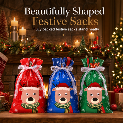 🎅Xmas HOT Sales - 48% OFF🎁10 Pack Christmas Drawstring Candy Gift Bags