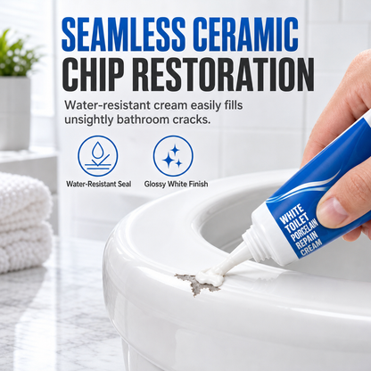 ⏰Witte reparatiepasta voor toiletporselein