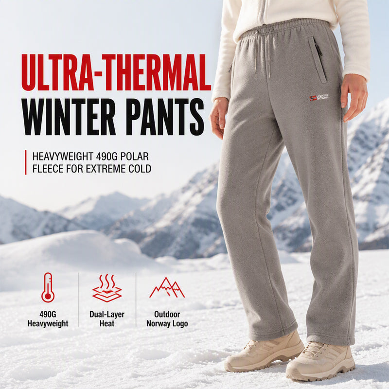 🔥 Fleece-Lined Warmth, Easy Movement | Unisex Thermal Pants