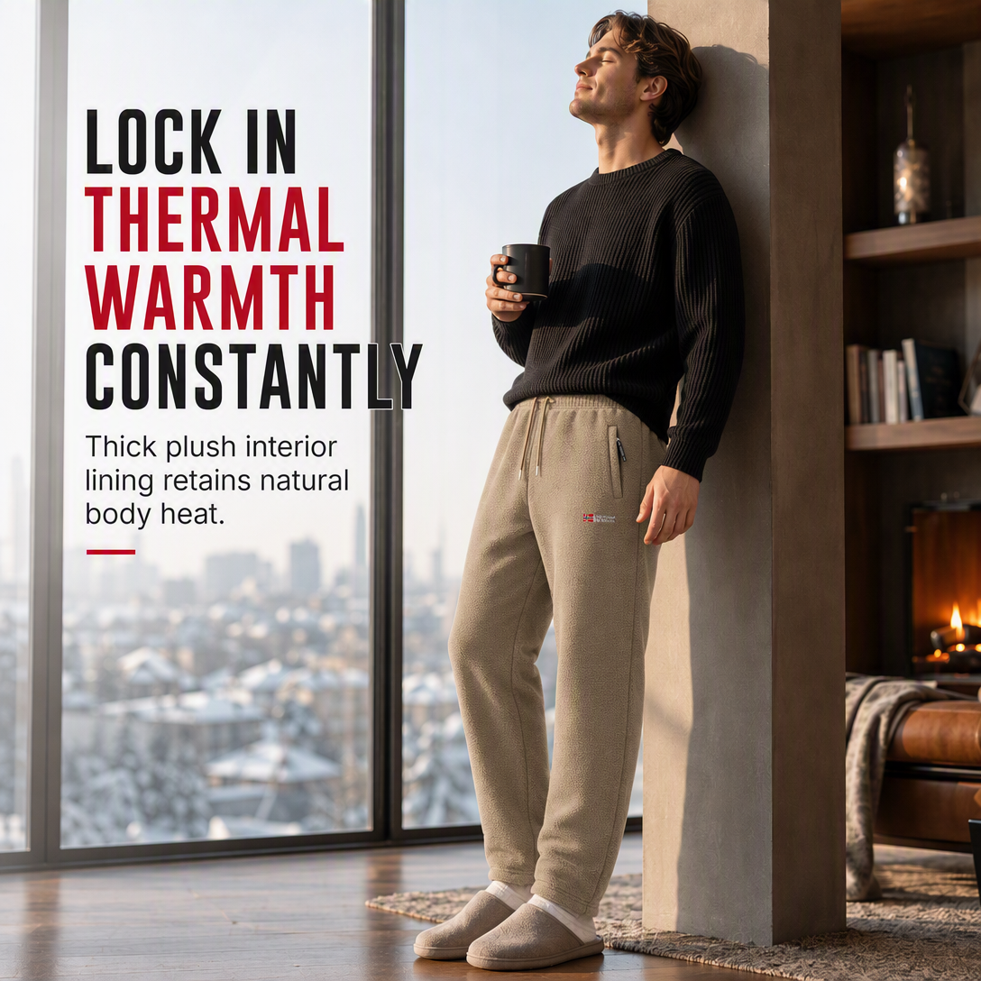 🔥 Fleece-Lined Warmth, Easy Movement | Unisex Thermal Pants