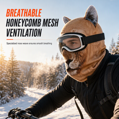🦊Animal Print Windproof Balaclava Face Mask – Warm, Wind-Resistant, Stylish Outdoor Protection