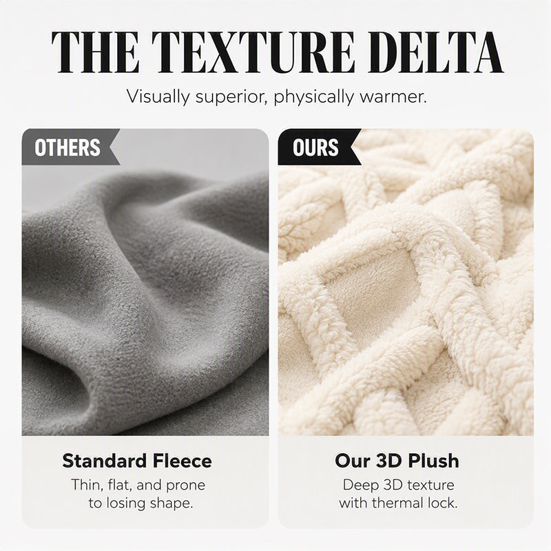 🔥 50% OFF | Women's Plush 3D Textured Hoodie & Pants Set – Cozy Winter Two-Piece