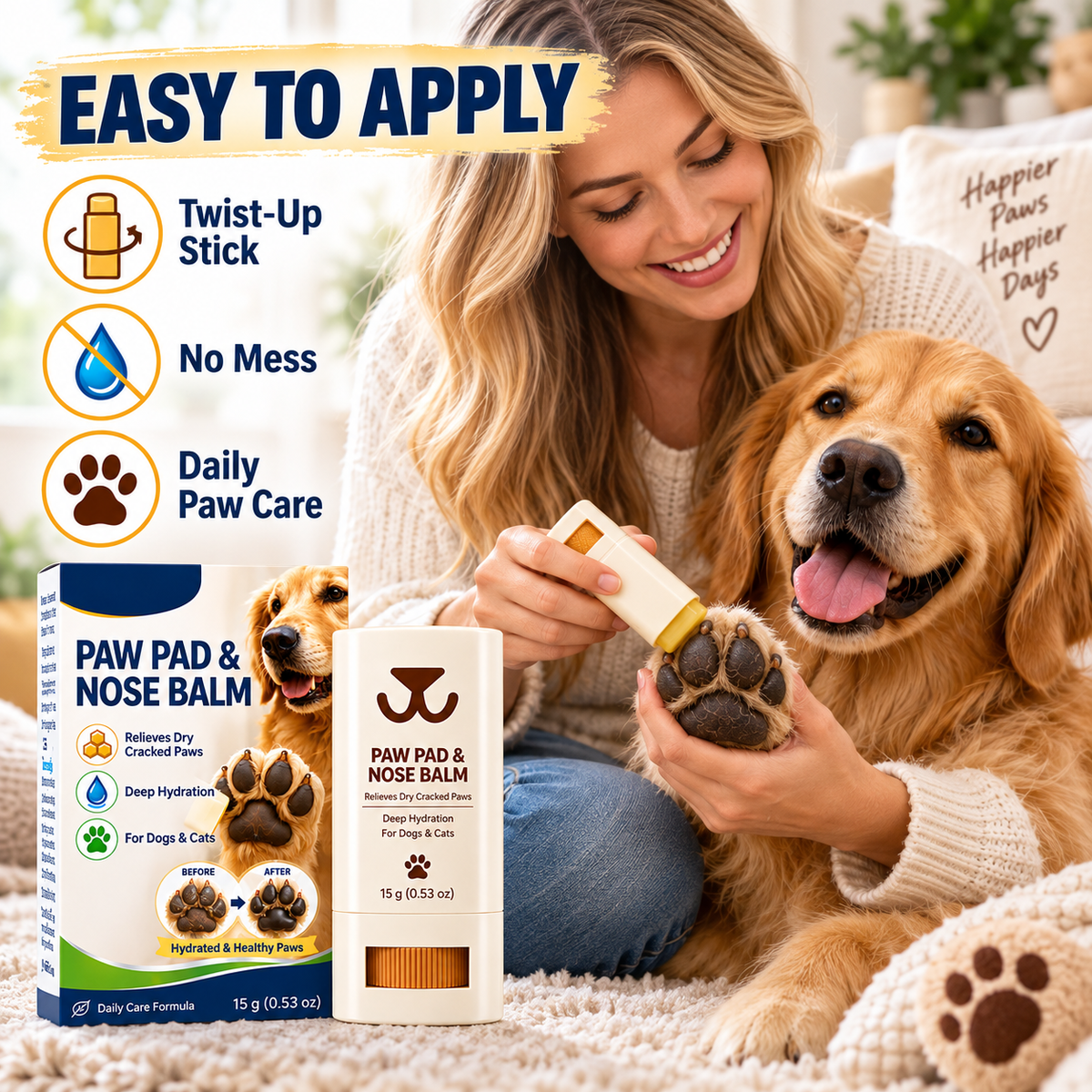 🐾✨Paw Pad Balm – Moisturizing & Repairing for Dogs & Cats