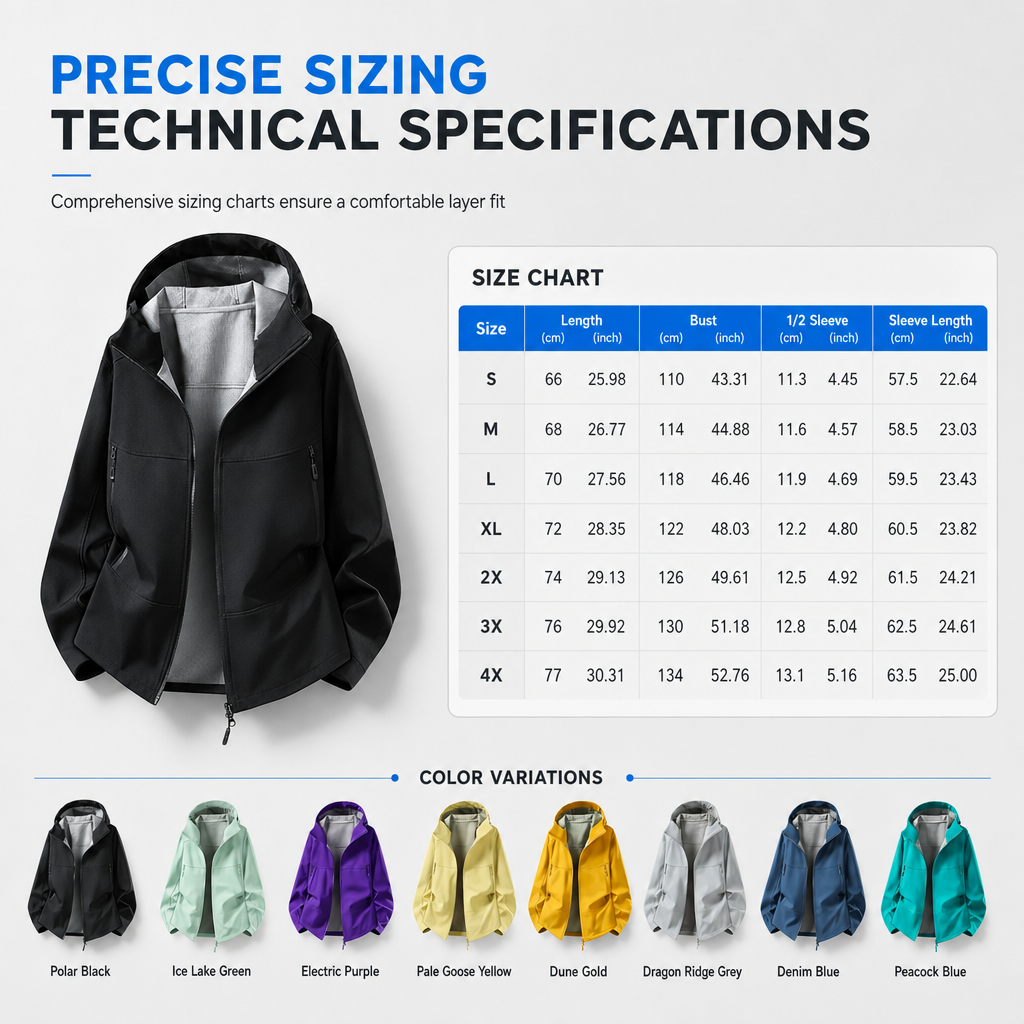🔥Autumn Hot Sale 50%OFF🧥 Unisex Outdoor Hooded Softshell Jacket – Windproof & Water-Resistant 🌧️