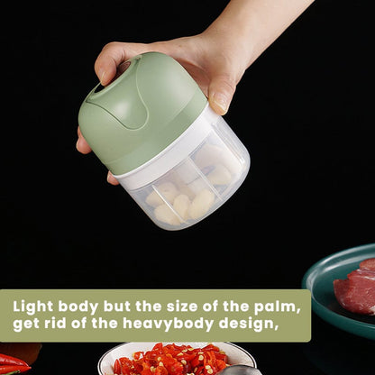 🔥Last Day Hot Sale 60%🔥USB Rechargeable Mini Electric Garlic Grinder, Portable Food Chopper for Garlic, Onion, Veggie