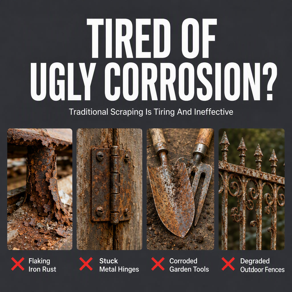 🔧✨Rust Remover Spray & Protective Metal Rust Converter – Removes Rust, Converts & Protects Metal Surfaces