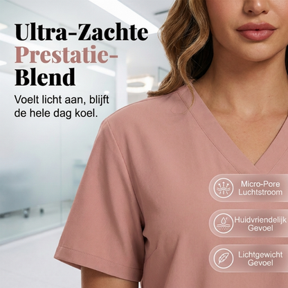🩺 Comfort voor elke werkdag ✨ Ademend Scrubspak voor Dames – Lichtgewicht, Comfortabel & Bewegingsvrijheid