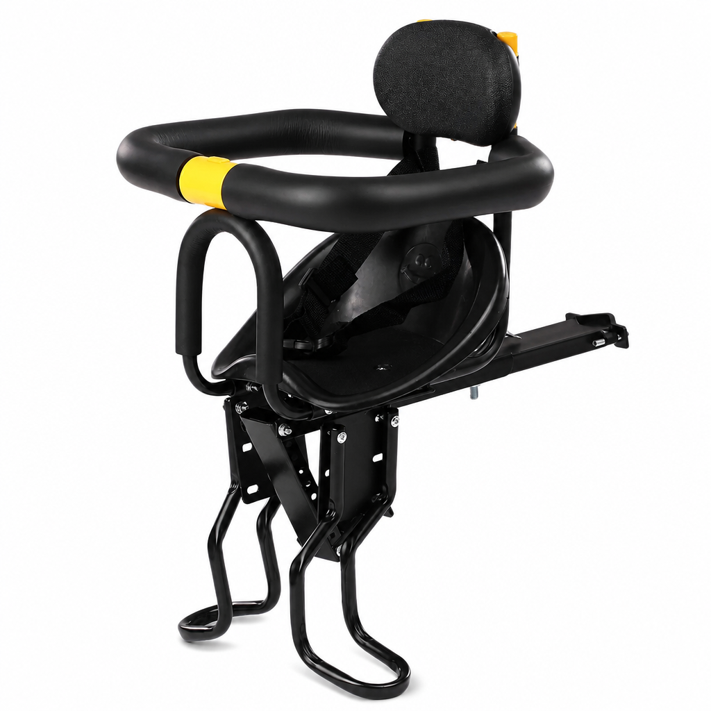 🚲👶Bicycle Child Seat with Backrest & Cushion – For Mountain Bikes, Safe & Comfortable Parent-Child Cycling