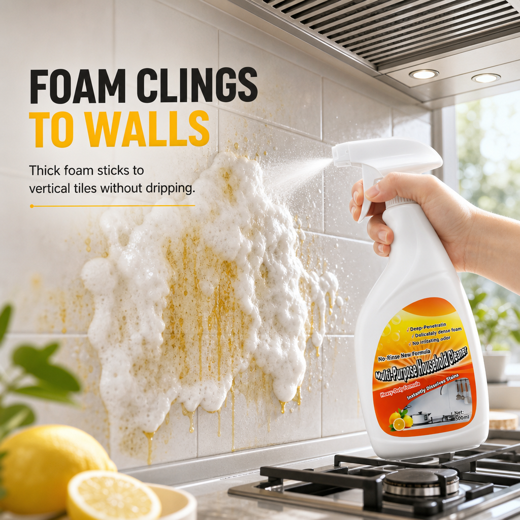 🧴🔥Multi-Purpose Kitchen Degreaser Spray – Fast-Acting, Cuts Through Grease & Grime