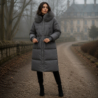 Women's Mid-Long Thickened Padded Coat