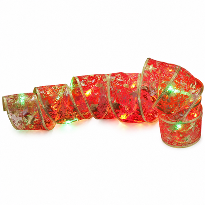 🎄✨Christmas Tree Ribbon String Lights – Festive Glow, Flexible Ribbon Design, Perfect Holiday Decor