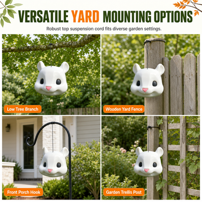 3D Printed Giant Squirrel Head Squirrel Feeder Toy