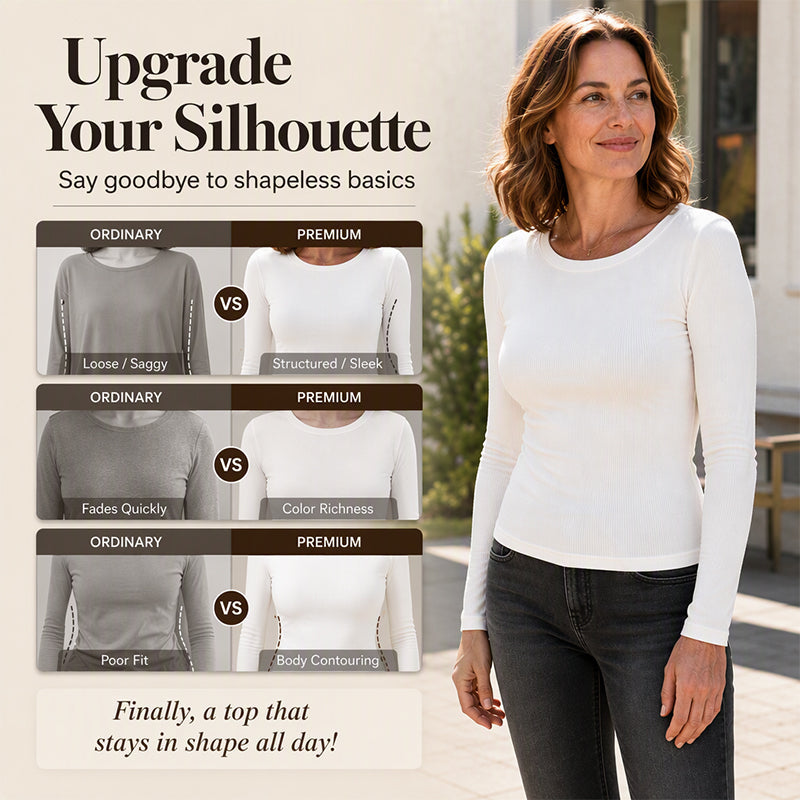 ⏳LAST DAY SALE ONLY￡11.99!!⭐🧶 Ribbed Texture, Easy Everyday Fit | Women's Classic Crew-Neck Knit Top