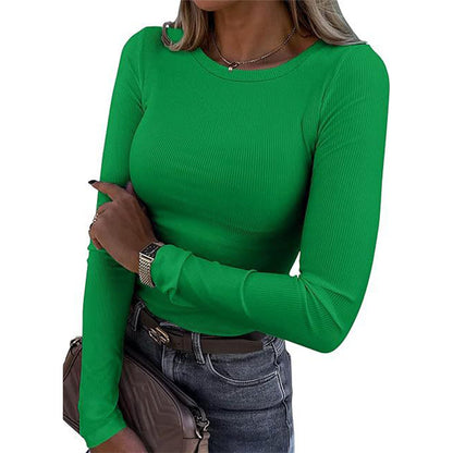 ⏳LAST DAY SALE ONLY￡11.99!!⭐🧶 Ribbed Texture, Easy Everyday Fit | Women's Classic Crew-Neck Knit Top