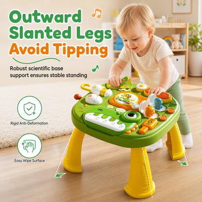 Multifunctional Electric Dinosaur Activity Table for Toddlers Educational Early Learning Game Toy for Babies