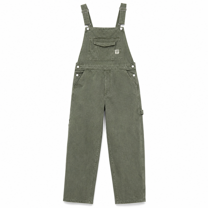 👖 Men's Heavyweight Cotton Denim Overalls | Relaxed Fit, Straight Leg Dungarees with Multi-Pocket Utility ✨