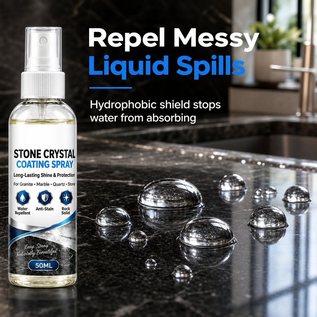 ✨🪨Stone Nanocrystal Plating Spray for Marble & Countertops – Restores Shine, Protects & Seals Surfaces