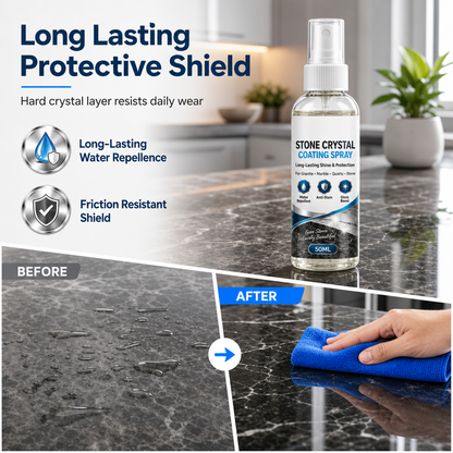 ✨🪨Stone Nanocrystal Plating Spray for Marble & Countertops – Restores Shine, Protects & Seals Surfaces