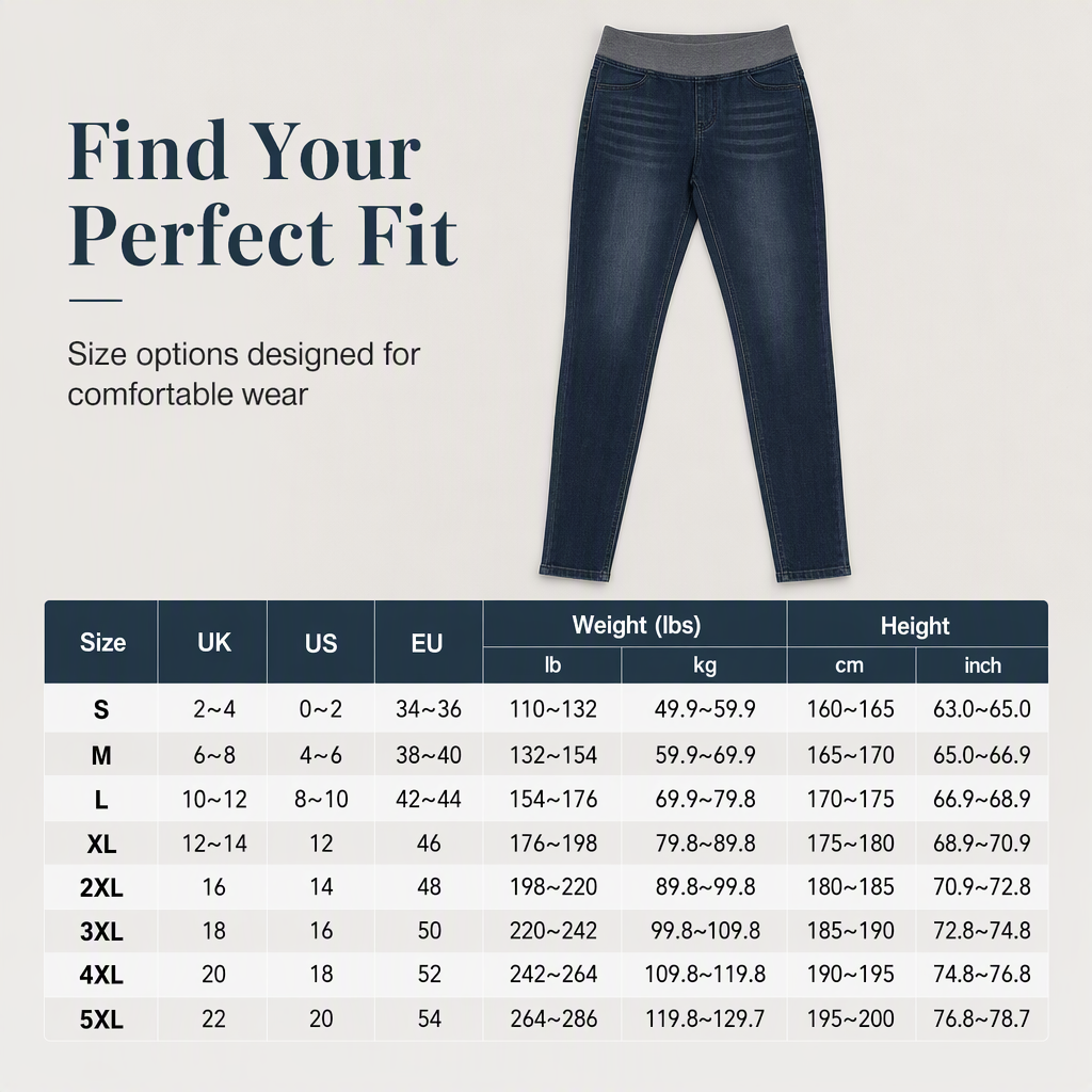 👖 No Buttons, No Pinching | Women's Pull-On High-Rise Stretch Jeans