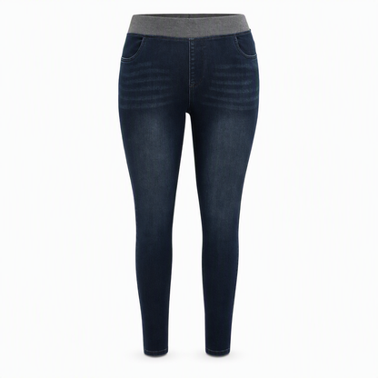 👖 No Buttons, No Pinching | Women's Pull-On High-Rise Stretch Jeans
