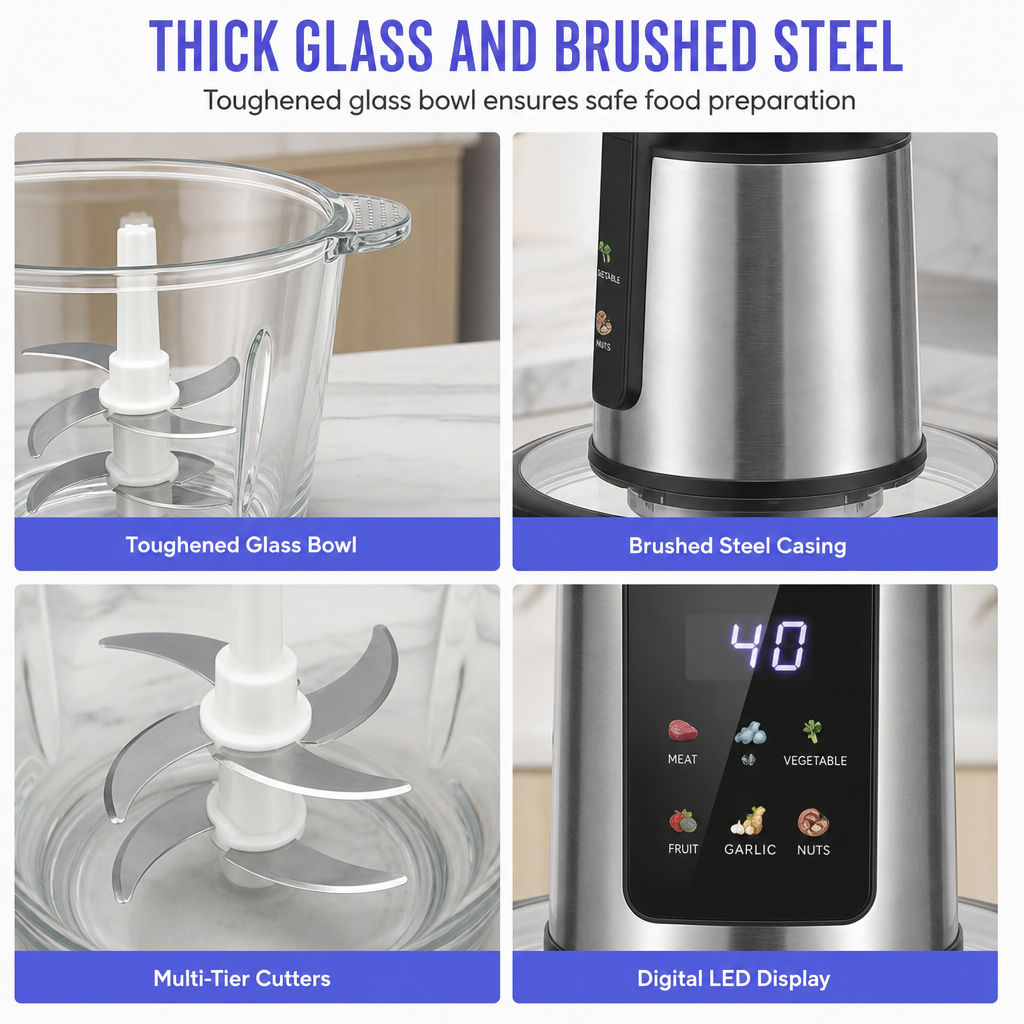 ⚡Electric Meat Grinder & Food Mincer – Powerful, Fast, Easy to Clean, Perfect for Home Cooking