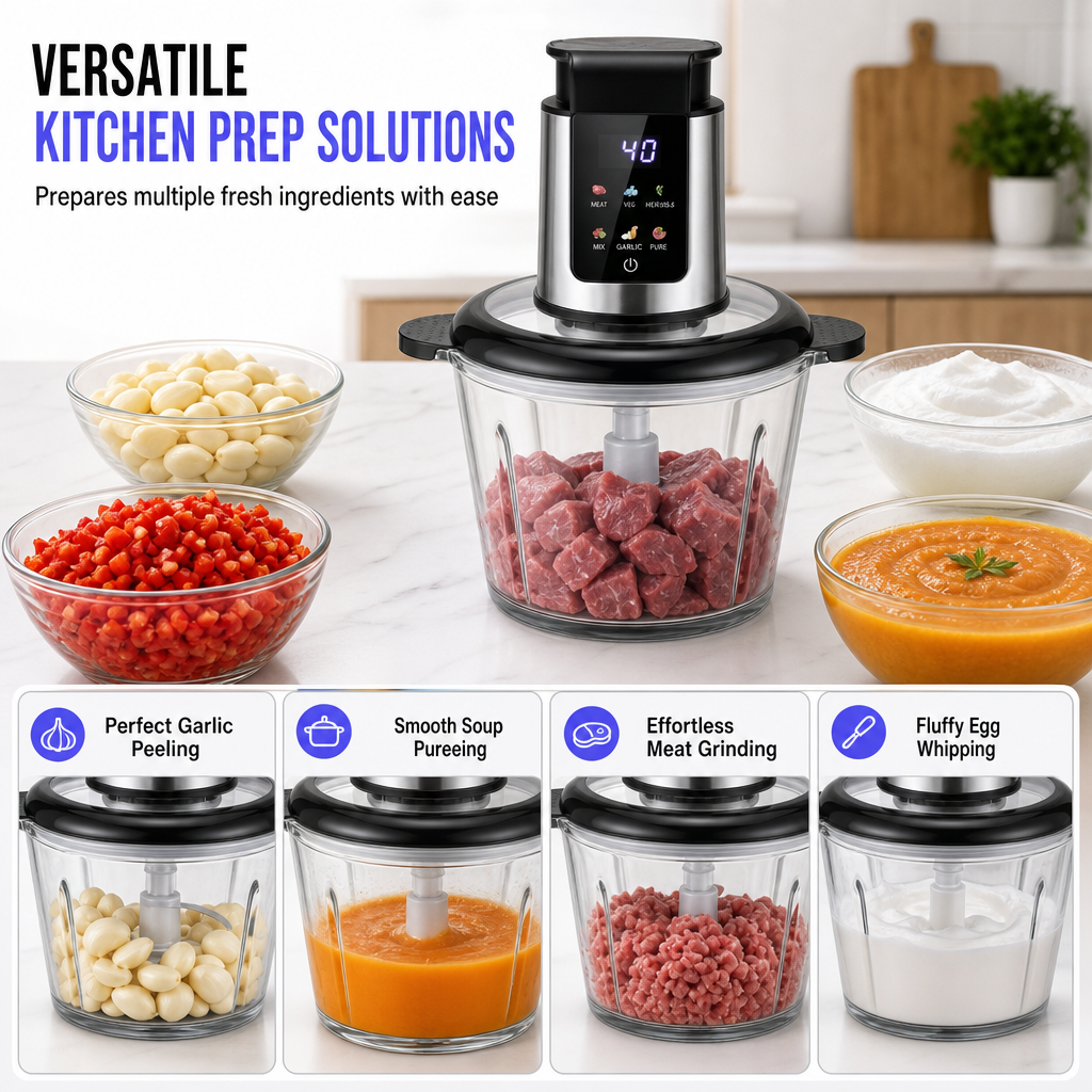 ⚡Electric Meat Grinder & Food Mincer – Powerful, Fast, Easy to Clean, Perfect for Home Cooking