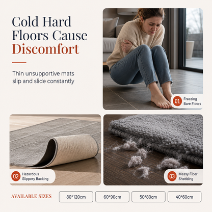 🛋️ Save 50%! 🧶 Bohemian Faux Cashmere Rug – Dust-resistant & easy-clean ✨