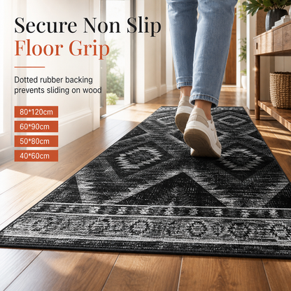 🛋️ Save 50%! 🧶 Bohemian Faux Cashmere Rug – Dust-resistant & easy-clean ✨