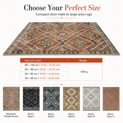 🛋️ Save 50%! 🧶 Bohemian Faux Cashmere Rug – Dust-resistant & easy-clean ✨