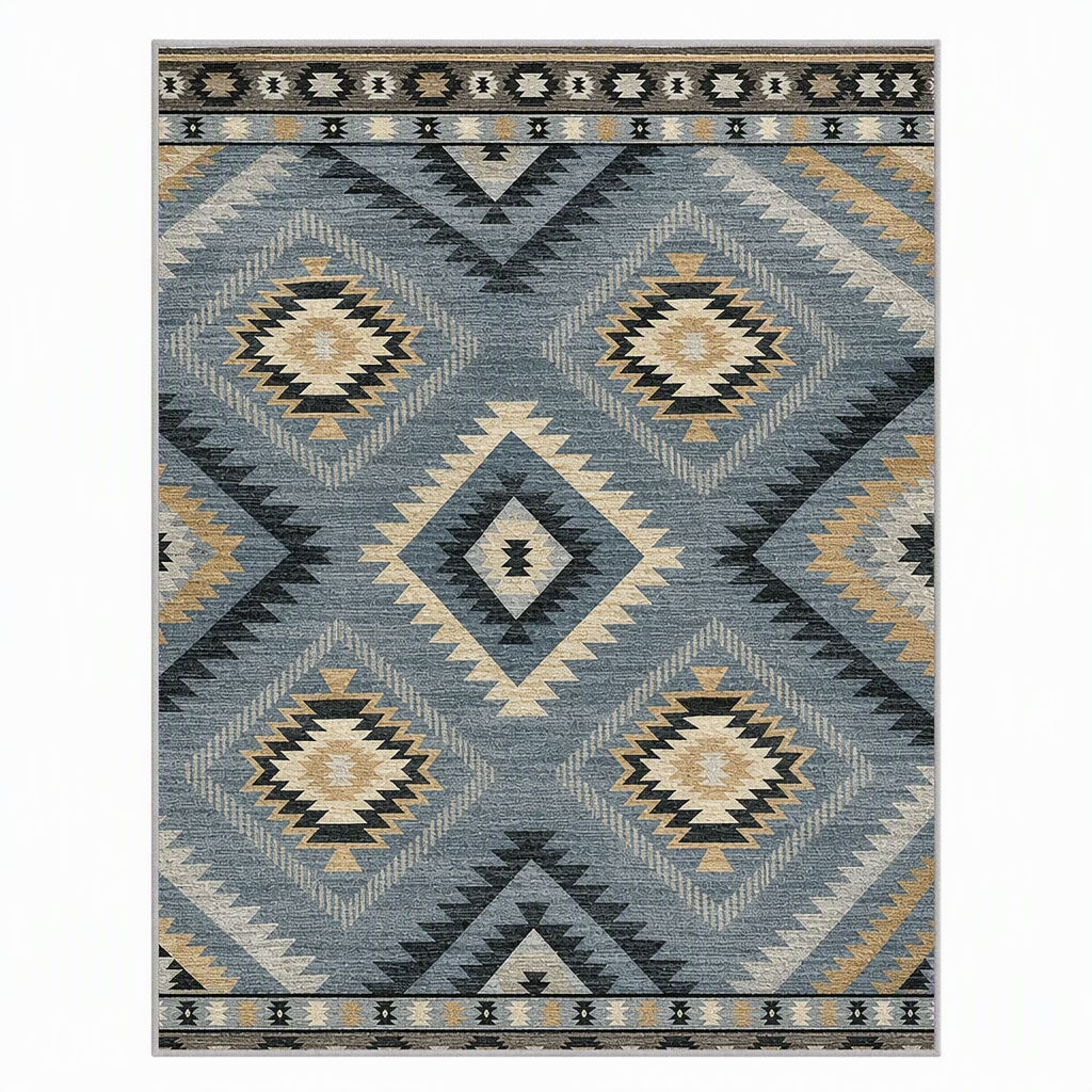 🛋️ Save 50%! 🧶 Bohemian Faux Cashmere Rug – Dust-resistant & easy-clean ✨