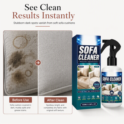 🛋️ Sofa Cleaner & Stain Remover: No-Rinse Foam, Lifts Deep Grime, Gentle pH Formula, 100ml