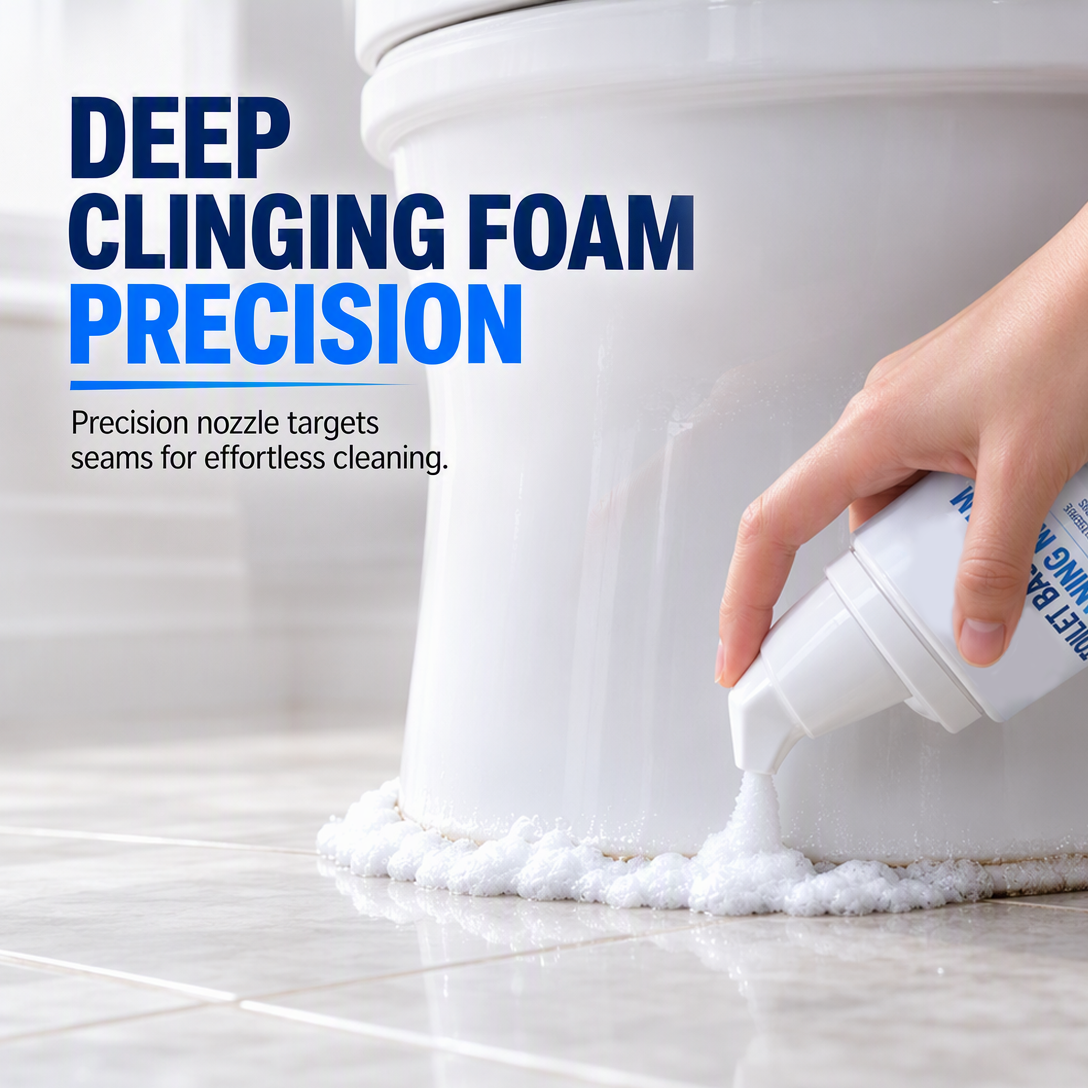 🚽💨Toilet Base Seam Cleaning Mousse – Foam, Deep Clean & Fresh