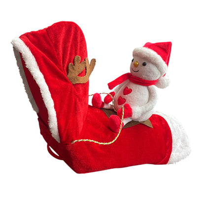 🎅50% OFF🎁 Dog Christmas Costume – Santa Riding Outfit with Adjustable Chest Strap, Pet Holiday Clothes for Small Medium Dogs🐕