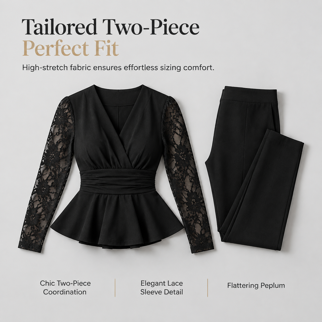 Women's Chic Two-Piece Pants Set