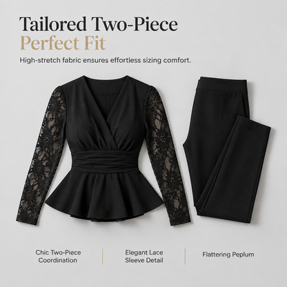 Women's Chic Two-Piece Pants Set
