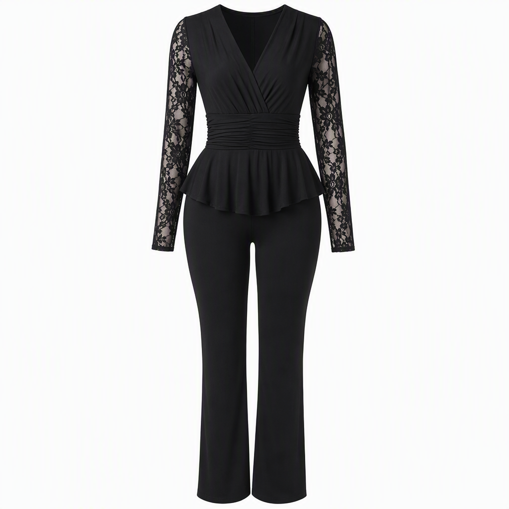 Women's Chic Two-Piece Pants Set