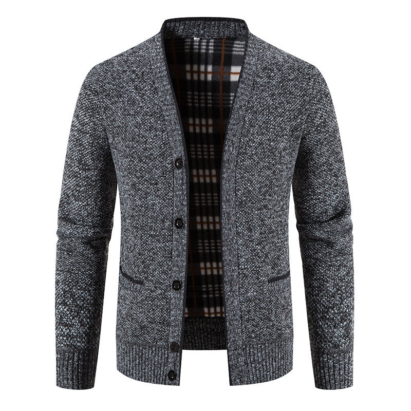 Men's Casual Button-Up Knit Cardigan