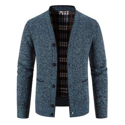 Men's Casual Button-Up Knit Cardigan