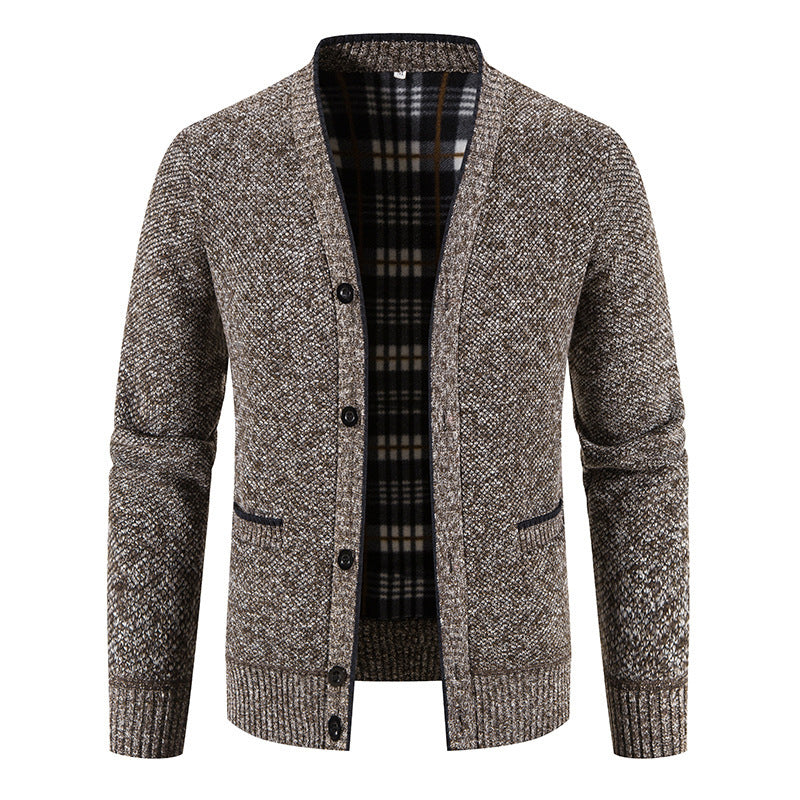 Men's Casual Button-Up Knit Cardigan