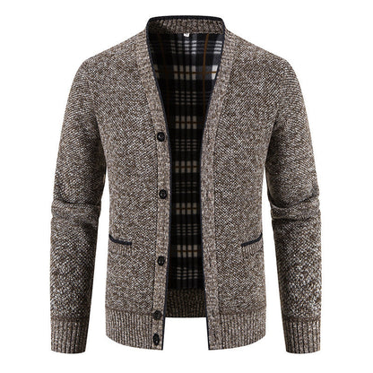 Men's Casual Button-Up Knit Cardigan