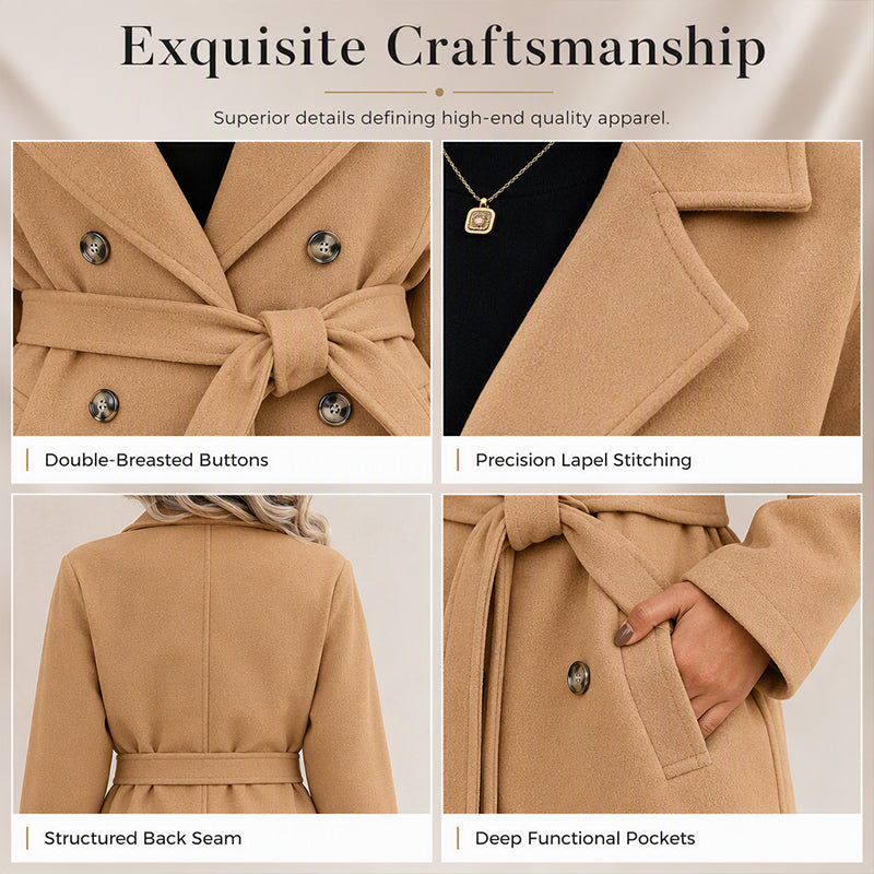 Refined Belted Trench Coat