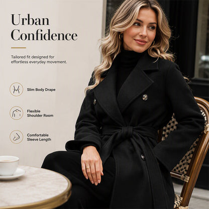 Refined Belted Trench Coat