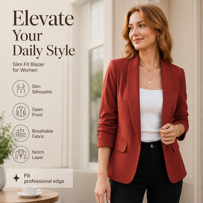 Women's Casual Versatile Slim Fit Blazer